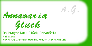 annamaria gluck business card
