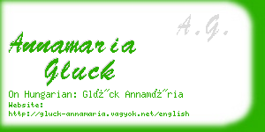 annamaria gluck business card